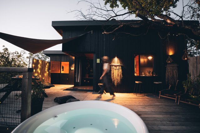 Cabane spa pella roca